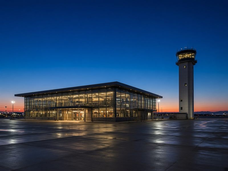 Adana Çukurova Havalimanı terminal binası ve kulesi